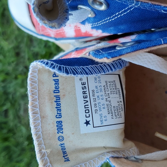 Rare Grateful Dead Converse never worn NWT - Picture 2 of 5